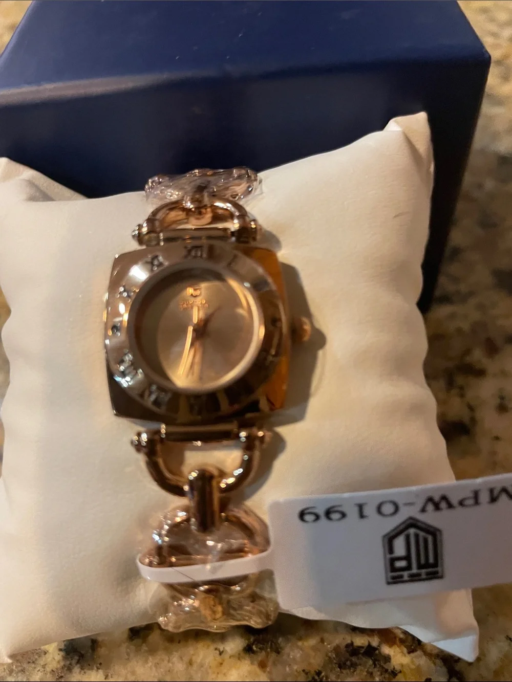 Montres Prestige Rose Gold Tone Women's Bracelet Watch